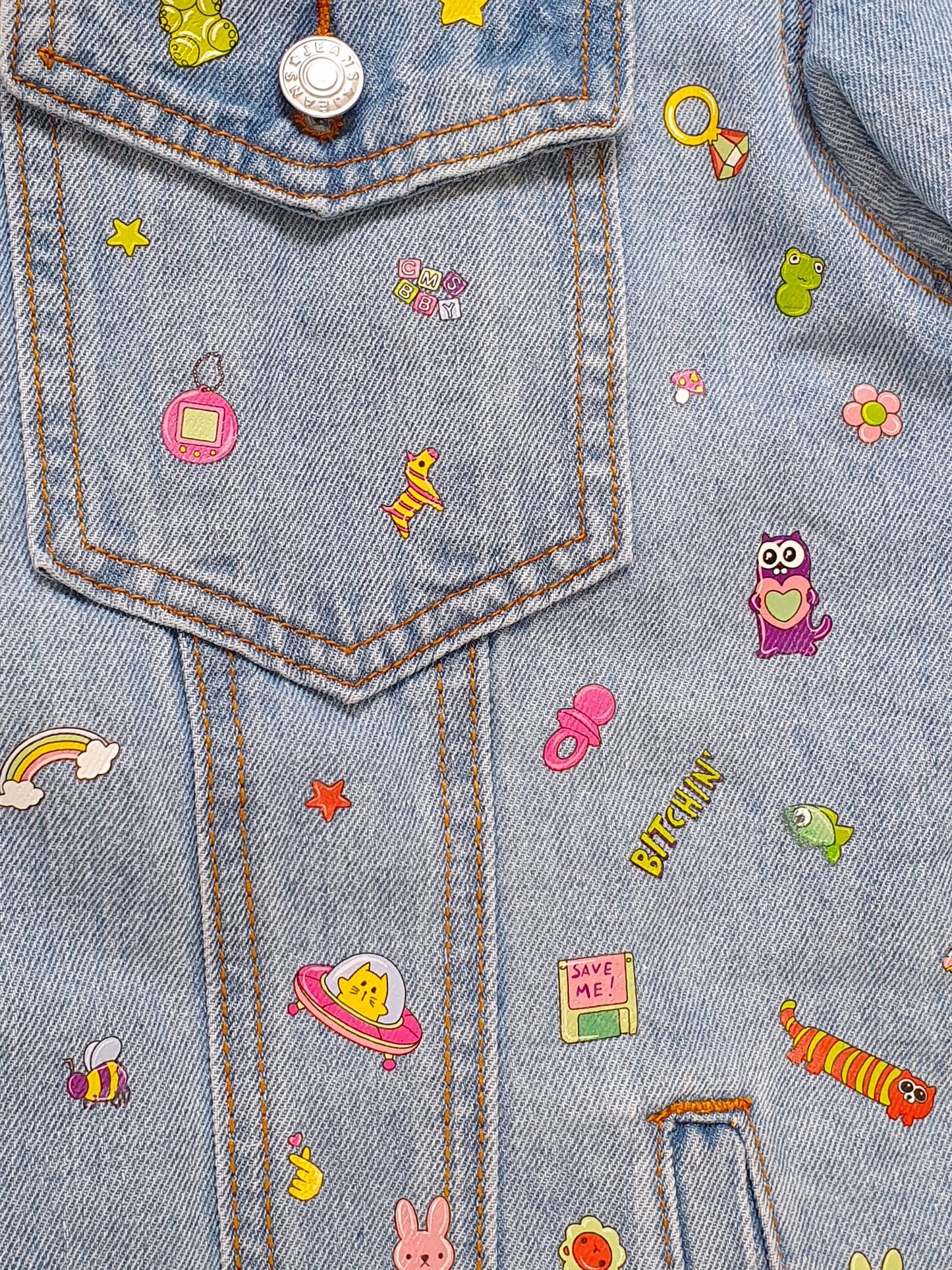 STICKERS Denim Jacket